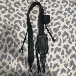 Aimee Kestenberg Cargo Strap Black Leather Matte Black Hardware